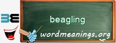 WordMeaning blackboard for beagling